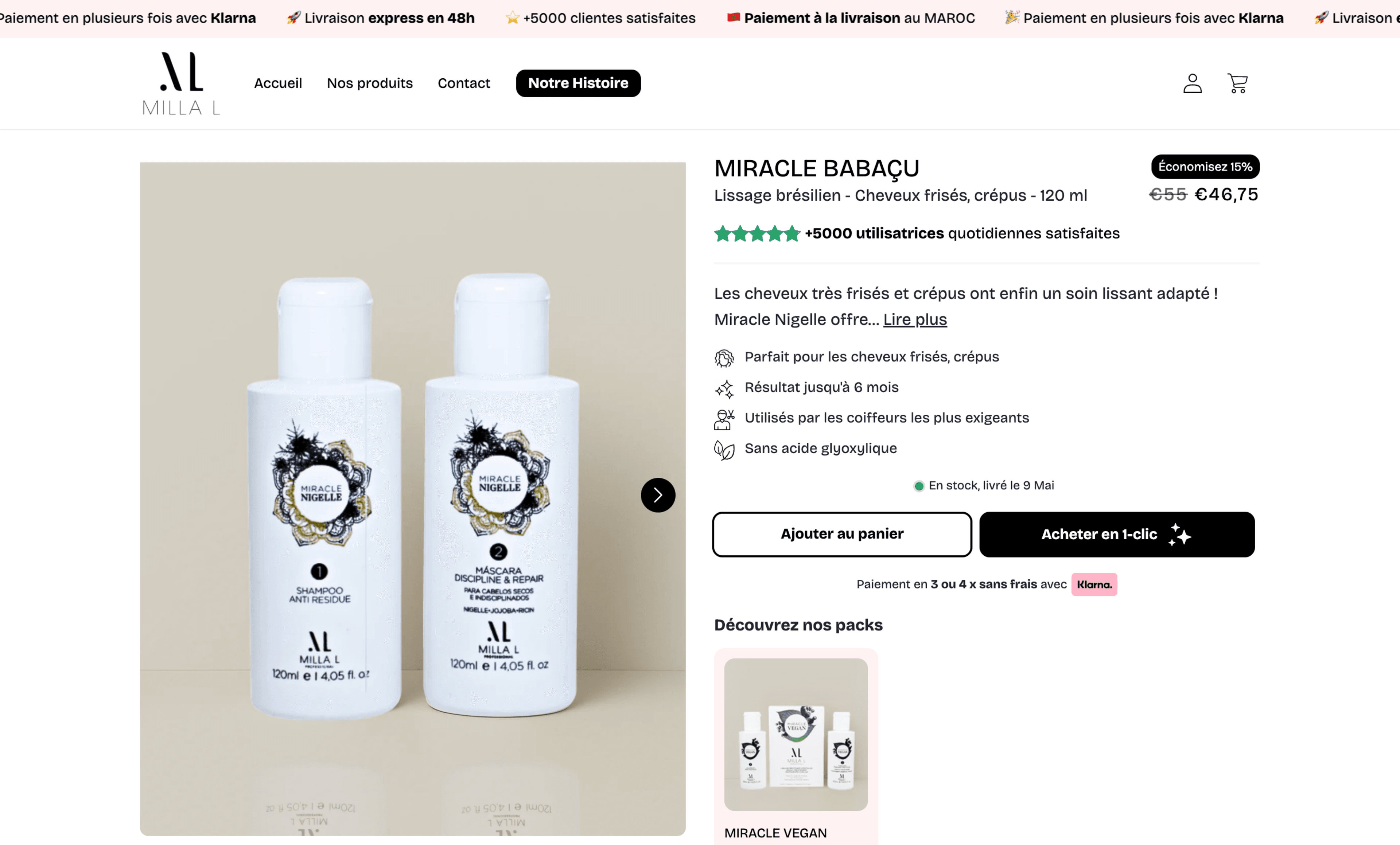 Custom coding product page